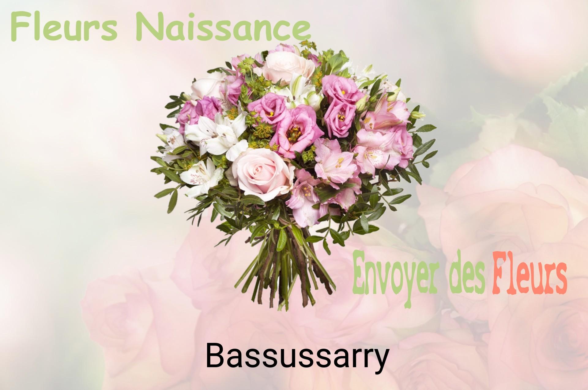Bouquet de fleurs de naissance livré à Bassussarry